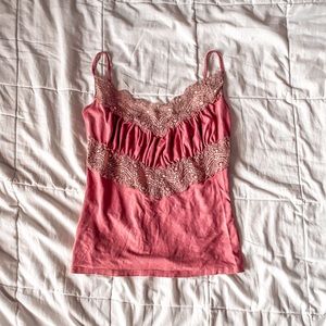 y2k lace top